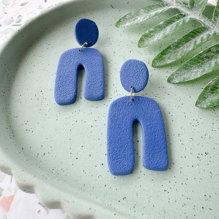 Anam Cara Clay Goods - Wholesale Dangle Earrings - Organic Arch Drops-Polymer Clay Earrings