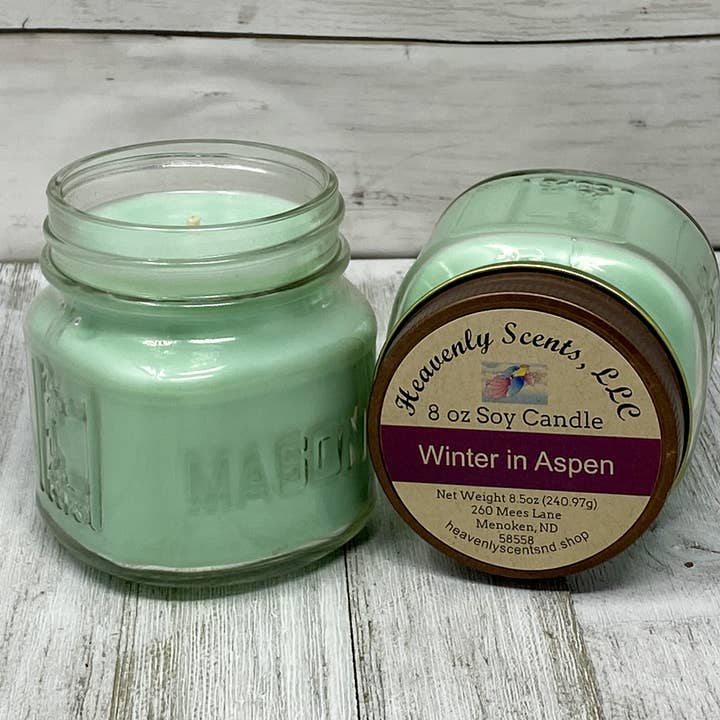 Bougie de soja Winter in Aspen 8 oz pour la vente par Heavenly Scents LLC