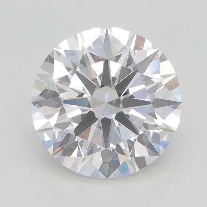 Diamant Synthétique Rond de 3,03 ct (Couleur E, Pureté VVS2, Taille EX, Certifié GIA) pour la vente par LooseDiamondNet