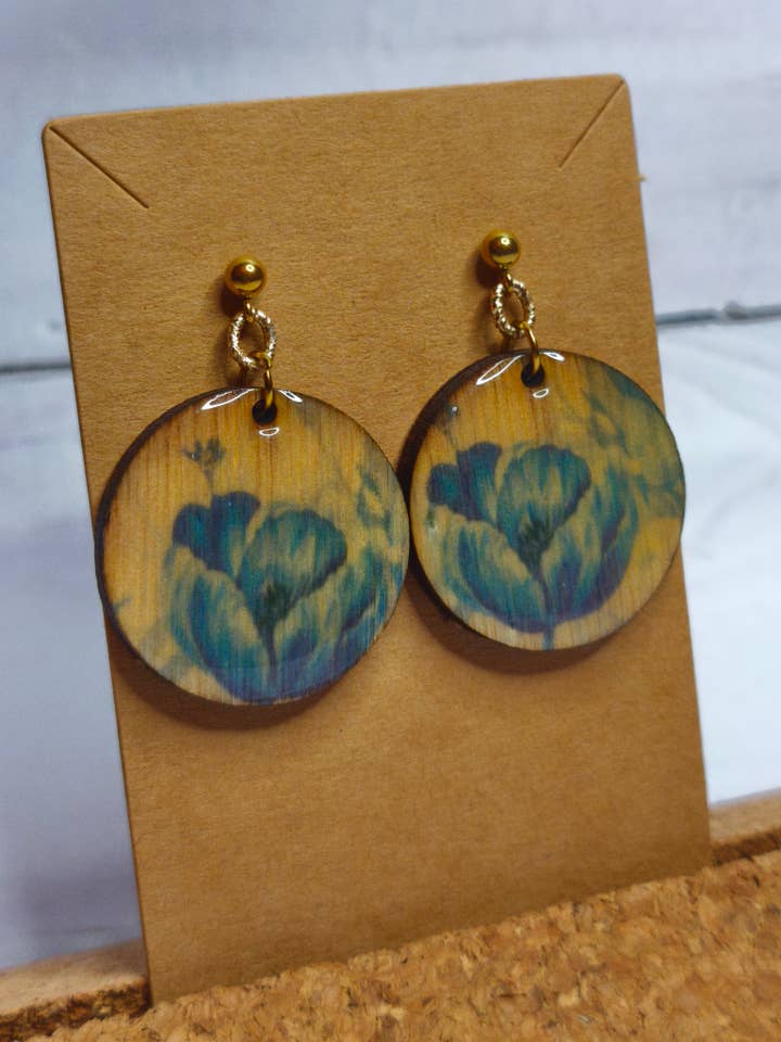 Linea Wood earrings for wholesale by fimminà sicily boutique