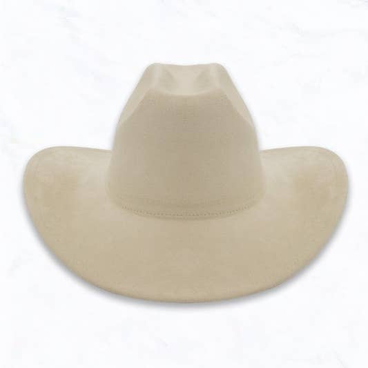 Suzie Q USA - Wholesale Cowboy Hat - Women's - Line Top Suede Western Cowboy Hat