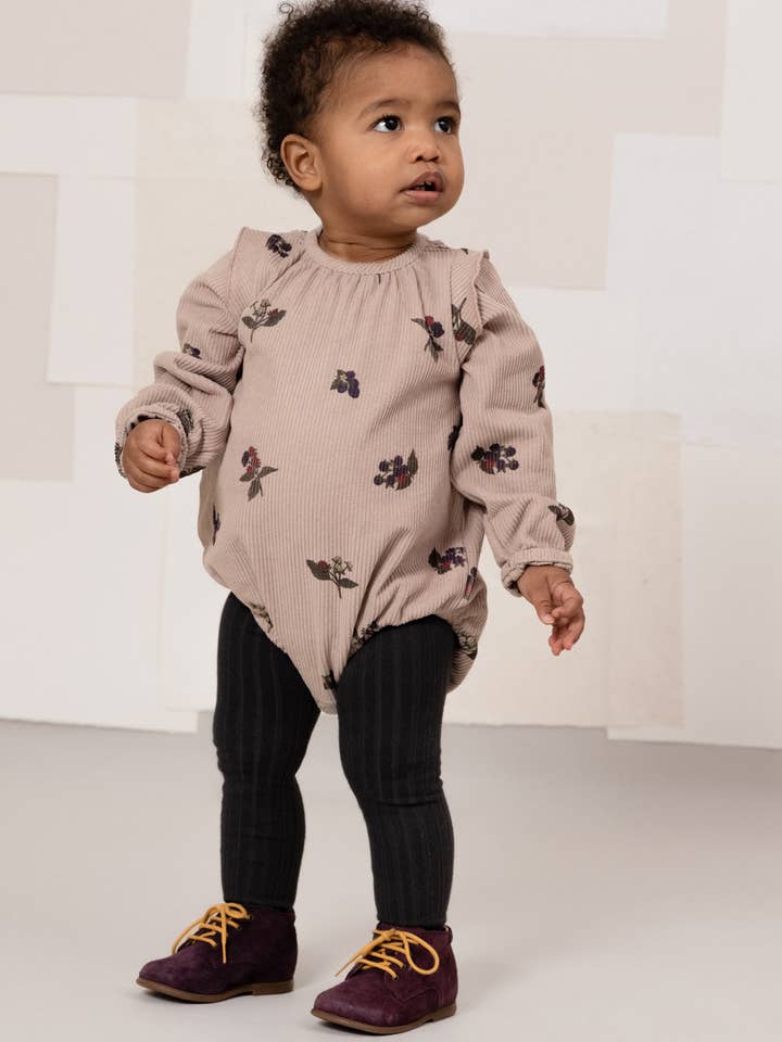 Esmée Corderoy Romper Pale Mauve Blackberries for wholesale by Studio Bohème Paris