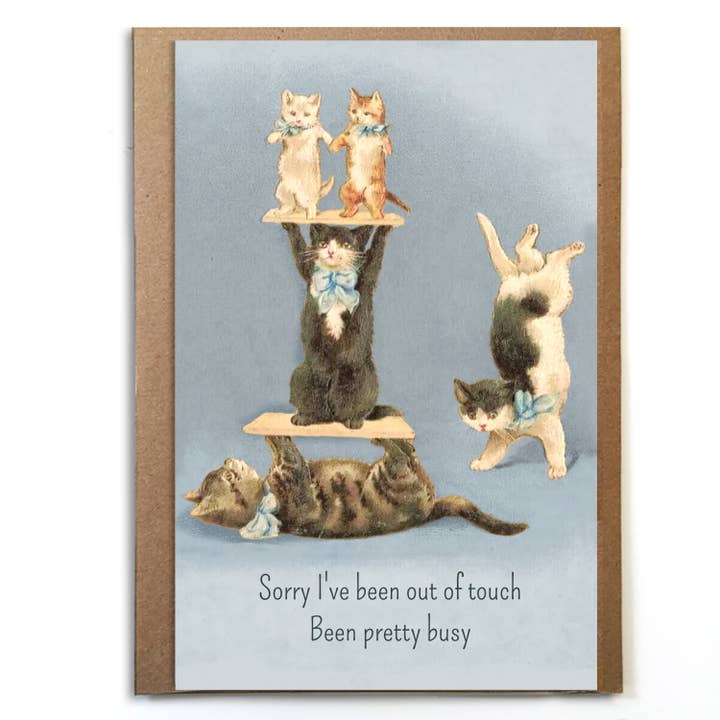 Roligt vintagekort med katt: Förlåt att jag inte har hört av mig för wholesale av A Zillion Dollars