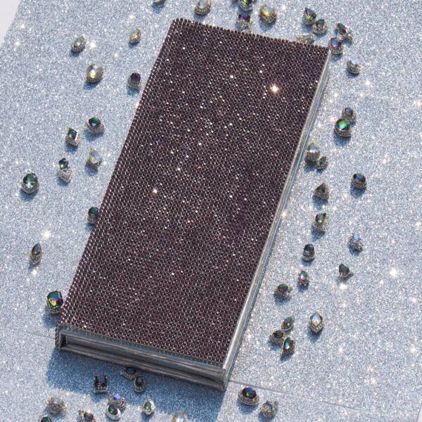 Elise Pink - Wholesale Eyeshadow Palette - Glitter Eyz Eyeshadow Palette with Rhinestones 8