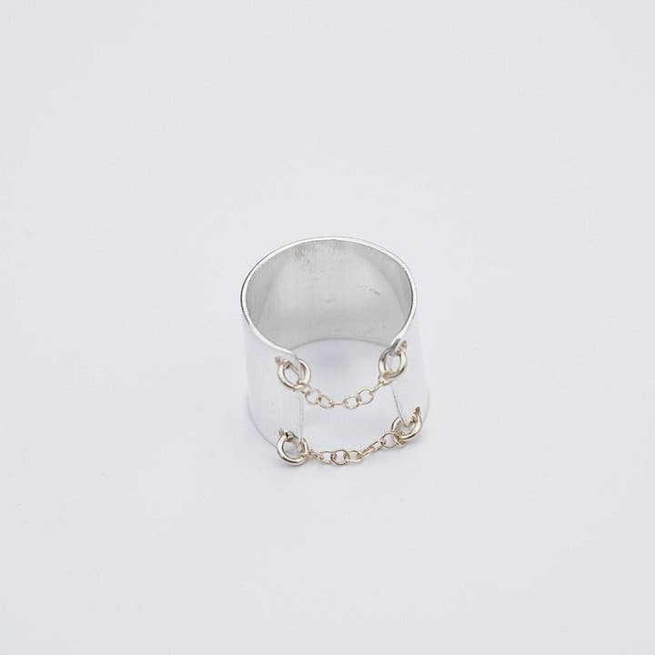 Metrix Jewelry - Wholesale Band/Stacked Ring - Corset Ring - Thick Chained Up Ring - Thick Stacking Ring