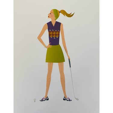 Studio Daedre - Wholesale Stationery/Notecard Set - Golf Gal Boxed Note Cards0