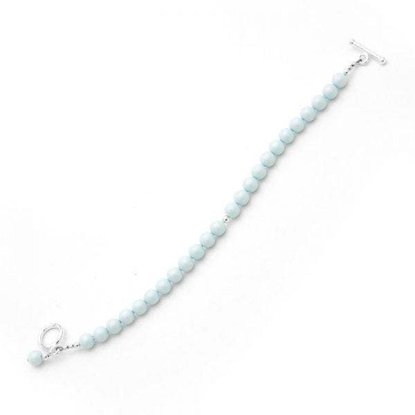 Petite Pearl Bracelet – Robin Egg Blue for wholesale by Klas Squared