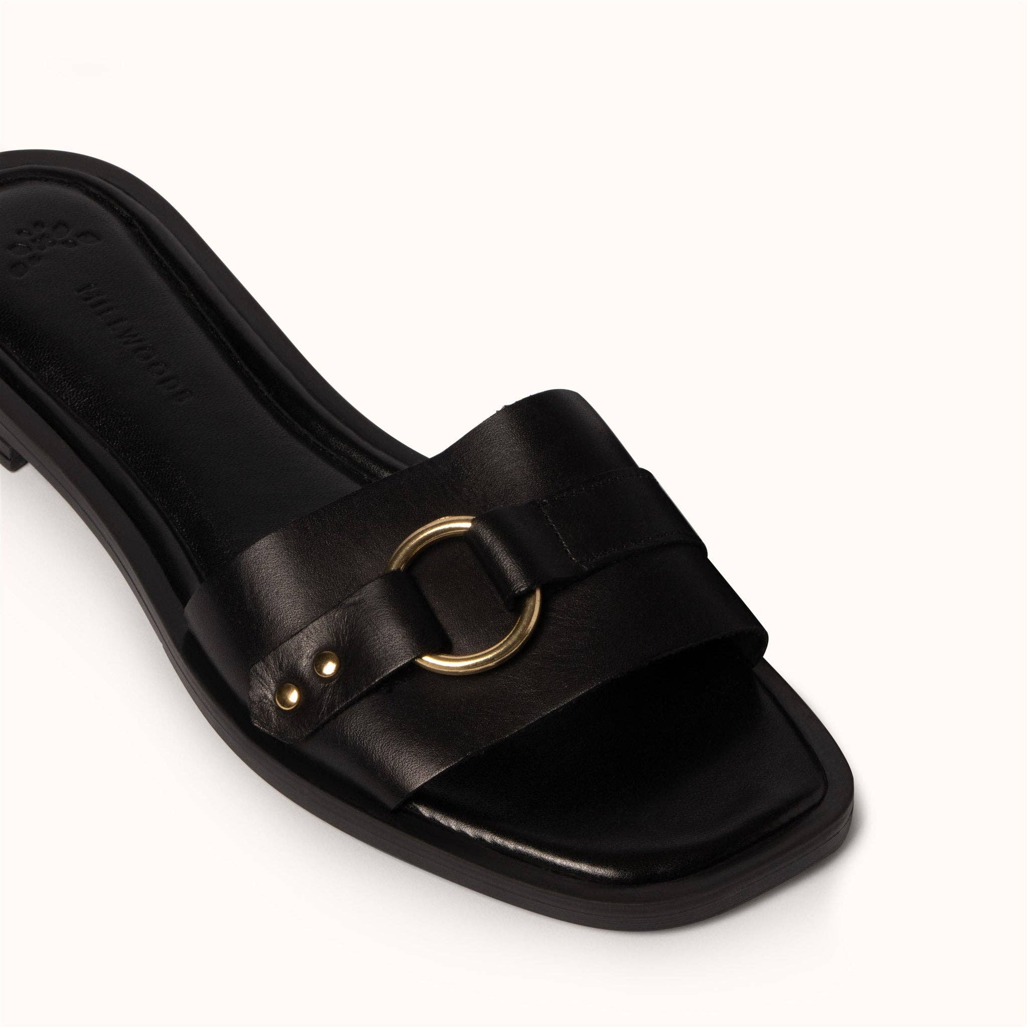 Sort Klassisk Ringdetaljeglide - Sort for engroshandel på Faire4