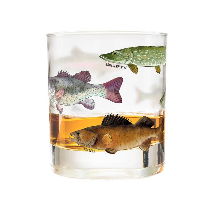Greenline Goods - Wholesale Cocktail/Liquor Glass - Freshwater & Saltwater Whiskey Glass Set3