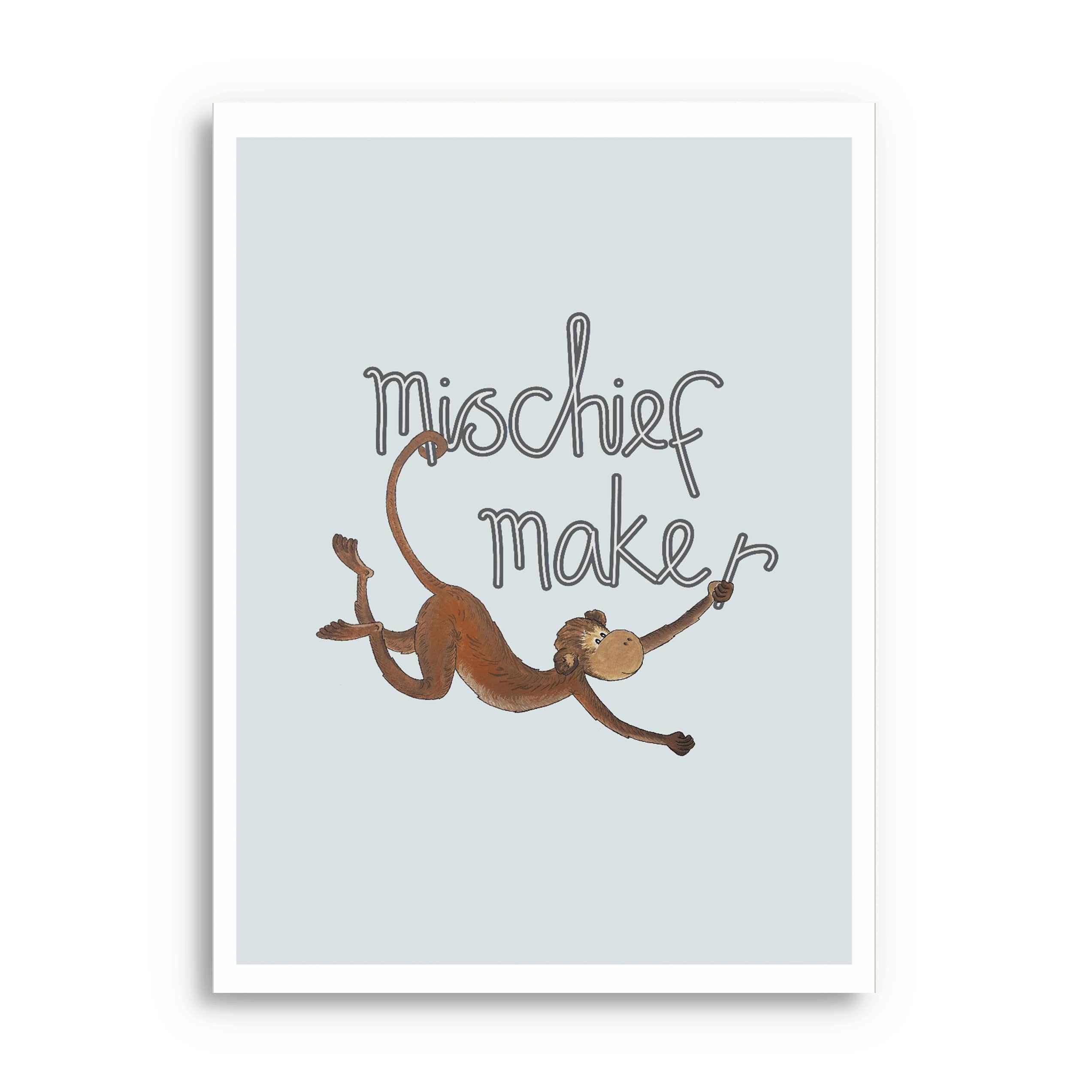 Fearless Flamingo – wholesale Art print – Kids & baby – Children's animal art print | Cheeky monkey | Hand drawn3