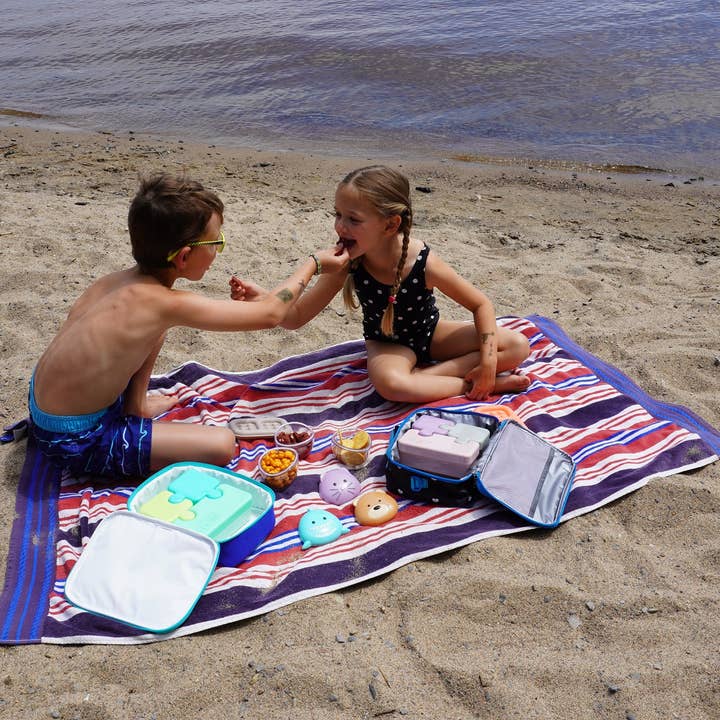 melii - Vendita all'ingrosso Cestino/borsa pranzo - Bambini - Puzzle Bento Box contenitore per alimenti per bambini, senza BPA,12