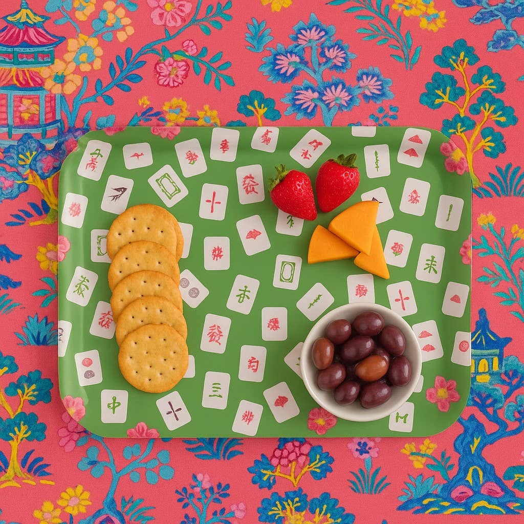 The Muddy Dog - Wholesale Serving Tray - Let's Mahjong! Serving Tray: Three Sizes3