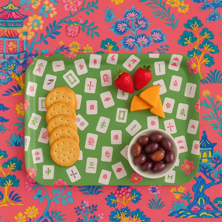 The Muddy Dog - Wholesale Serving Tray - Let's Mahjong! Serving Tray: Three Sizes3