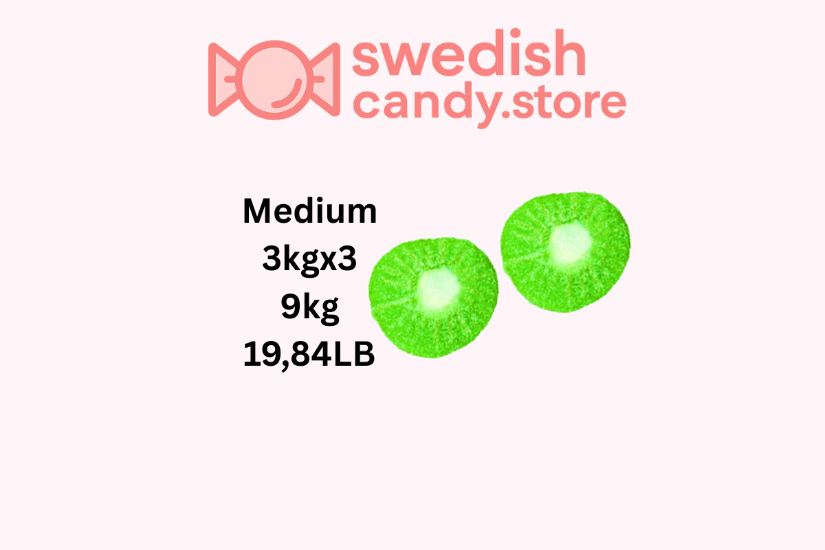 Swedish Candy.Store - Swedish Candy – wholesale Gummy – Swedish Candy Kiwi Slices 3kg/6.61lb1