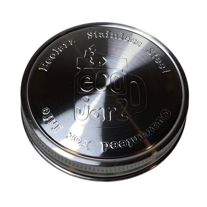 Couvercle de rangement monobloc pour bocaux Mason, large ouverture pour la vente par EcoJarz