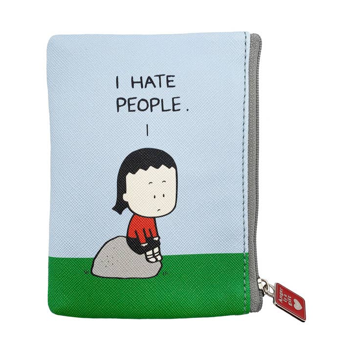 Møntpose: "Jeg hader mennesker / Åh gud, jeg hader mennesker" for engroshandel hos Angry Little Girls