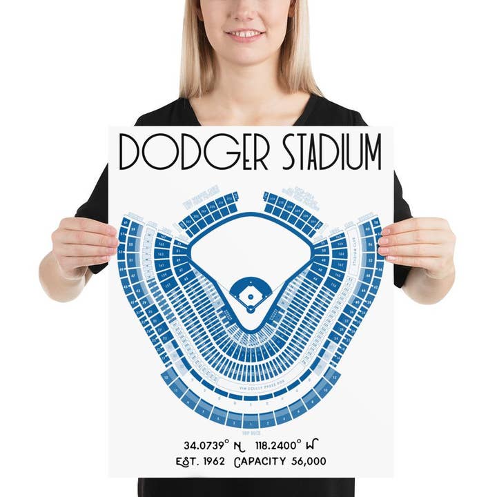 Stadium Prints by BTB - Wholesale Poster - Los Angeles Dodgers Dodger Stadium Poster Print3