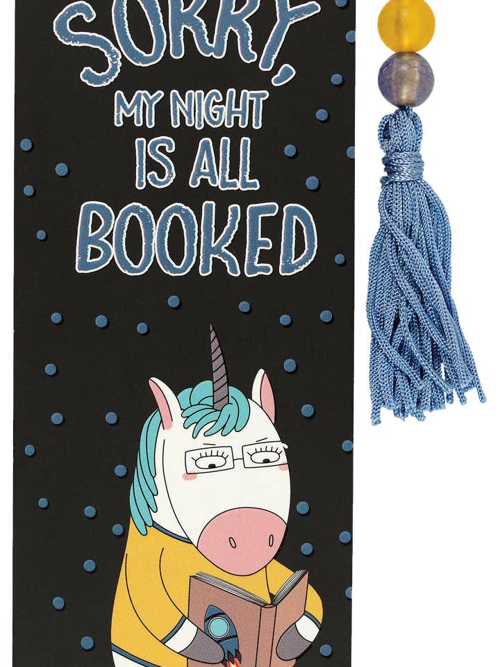 Sorry, My Night Is All Booked Beaded Bookmark for wholesale by Peter Pauper Press