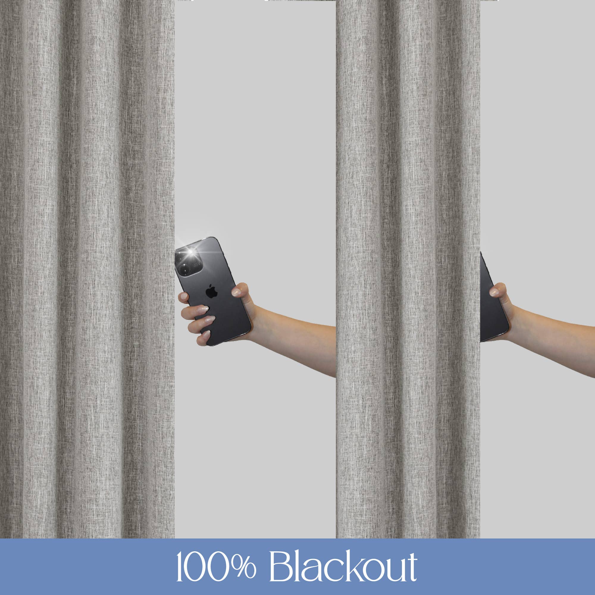 Awesome Home – Großhandel Vorhang – Verdunkelungsvorhänge mit Leinenstruktur und Ösen, 2 Paneele45