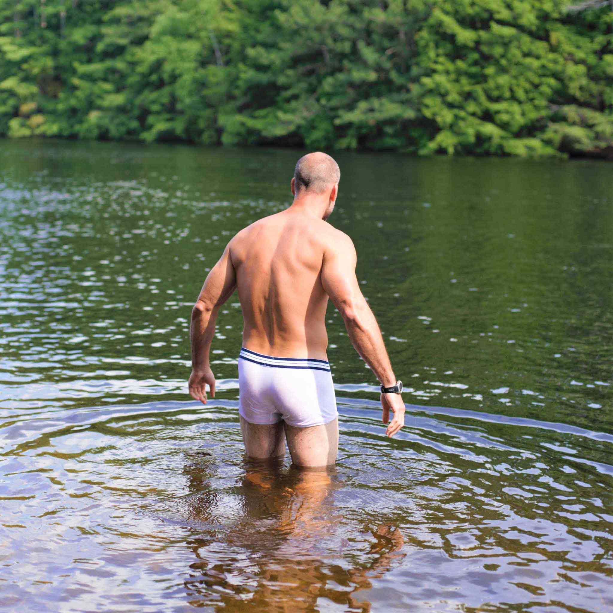 BLUEBUCK - Wholesale Underwear - Men's - organic cotton trunk - white4