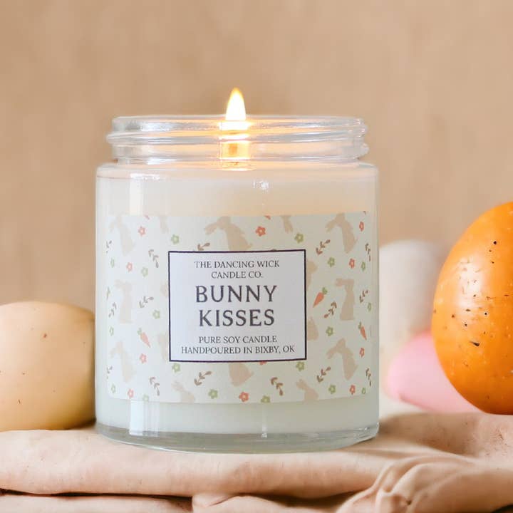 Bunny Kisses Easter Soy Candles | Lemon Strawberry Scent for wholesale by THE DANCING WICK CANDLES