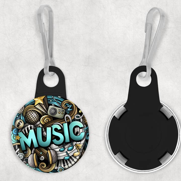 Music | Zipper Pull for wholesale by Corksee