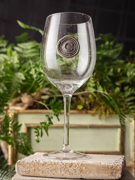 Stemmed Wine Glass - Bold Lettering for wholesale by Southern Jubilee