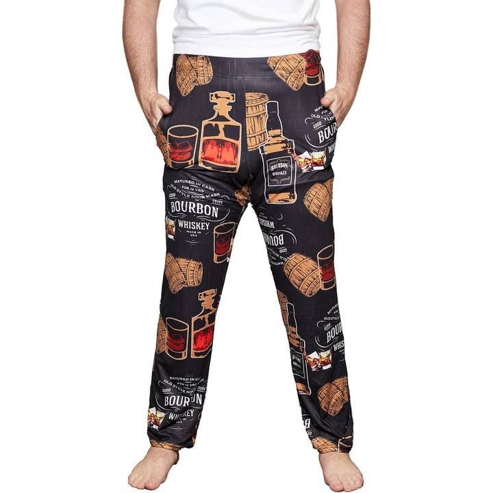 Funky Junque – wholesale Pyjamasunderdel - Herr – Pyjamasbyxor Herr - Bourbon - Svart