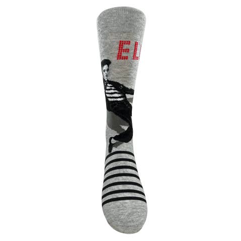 Elvis - Jail House Stripe Gray Unisex Socks for wholesale by JHJ International Company Limited