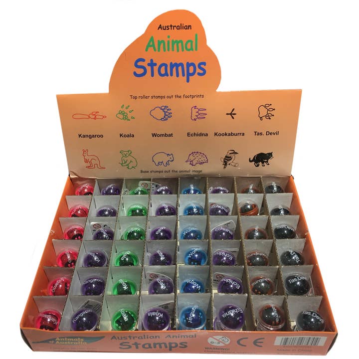 Australian Animal Stampers (Pack of 48) for wholesale by Science and Nature