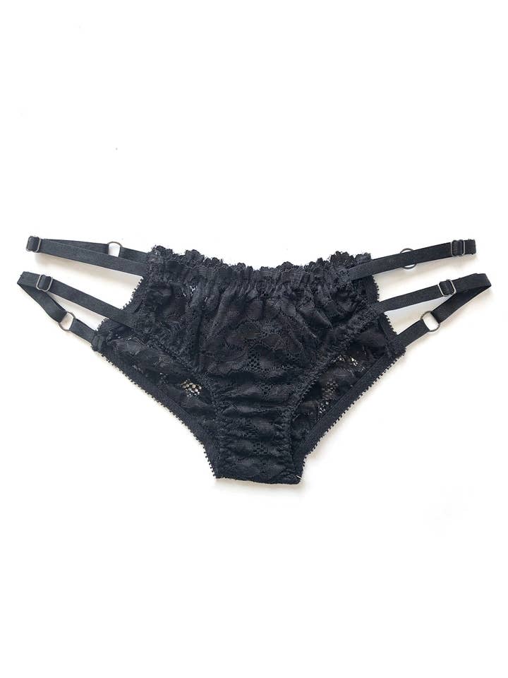 Inquietude Strappy Panty (multiple colors) for wholesale by Clare Bare