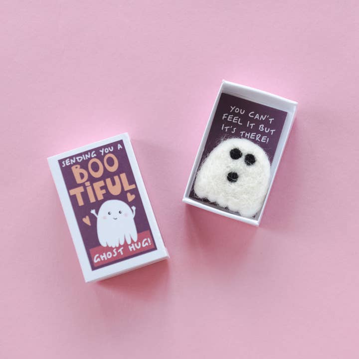 Marvling Bros Ltd - Wholesale Thinking of You Card - Sending You A Ghost Hug In A Matchbox