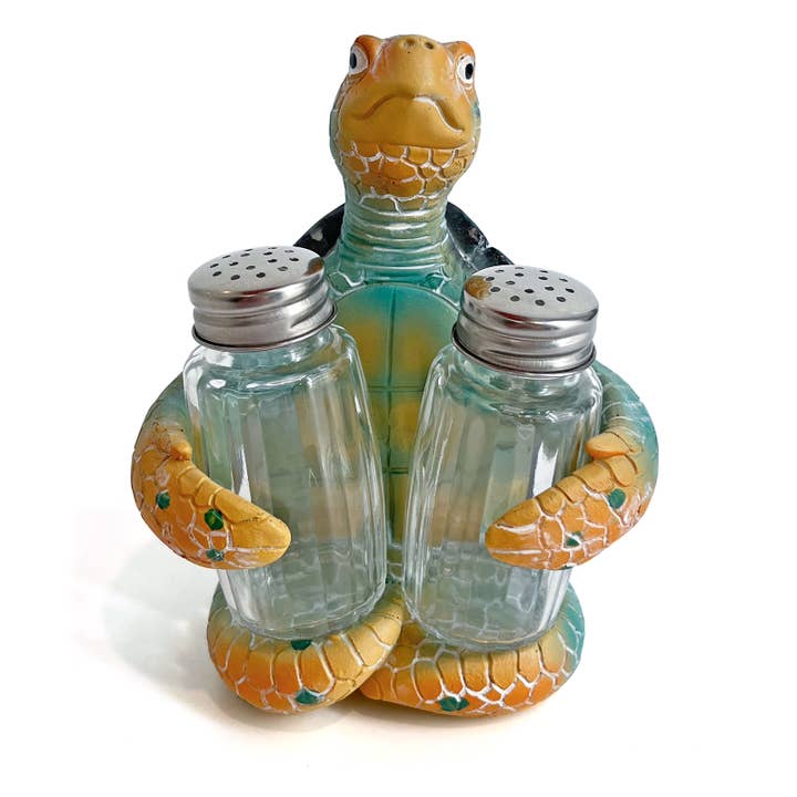 Liffy - Wholesale Salt & Pepper Shaker Set - Sea Turtle Salt and Pepper Shaker Holder Ocean Kitchen Decor7