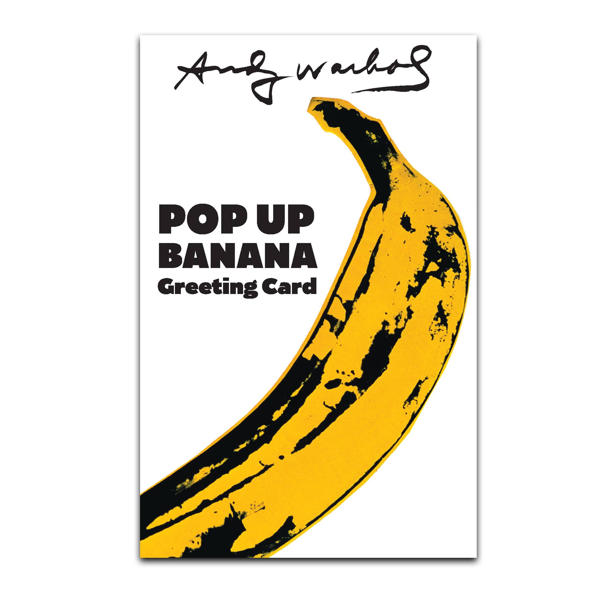Poposition Press - Wholesale Everyday Greeting Card - Andy Warhol Pop Up Banana Greeting Card1