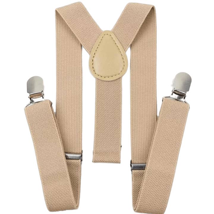 Dickie Bow - Venta al por mayor Conjunto de ropa - Bebés - Conjunto de pajarita de lana marrón Rufus para niño y tirantes beige2