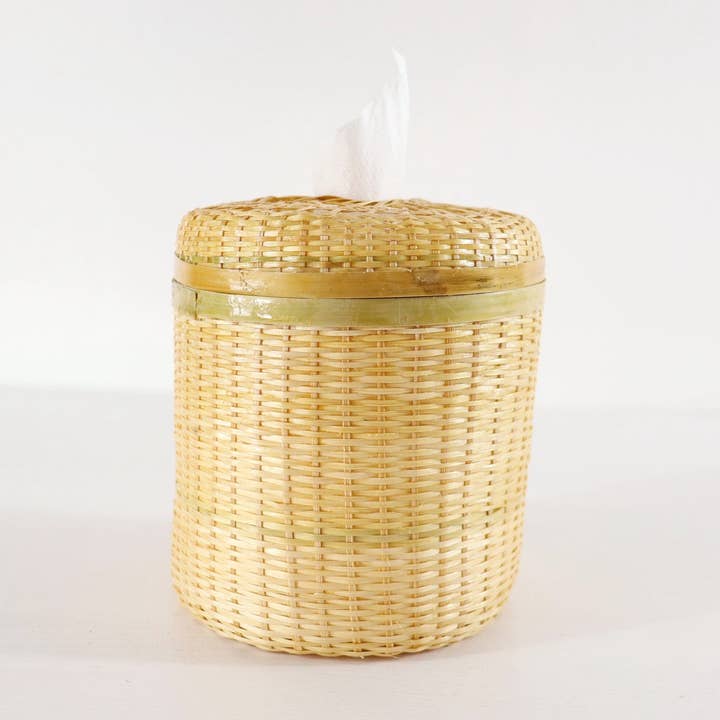 Bamboo Tissue Box Cover - NEE RA NA for wholesale by Thaihomeshop