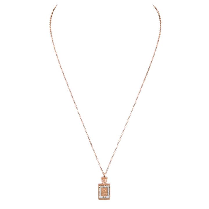 LA Jewelry Plaza - Wholesale Pendant/Charm Necklace - Stainless Steel LOVE Perfume Bottle Pendant Necklace