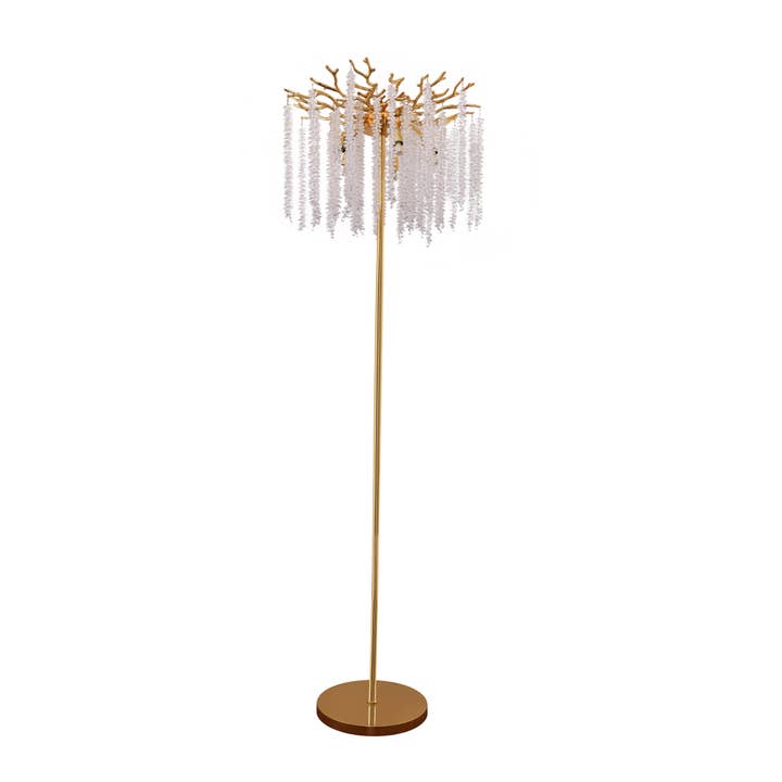 Gulvlampe Frost Guld |40x150cm for engroshandel hos Luxury Living