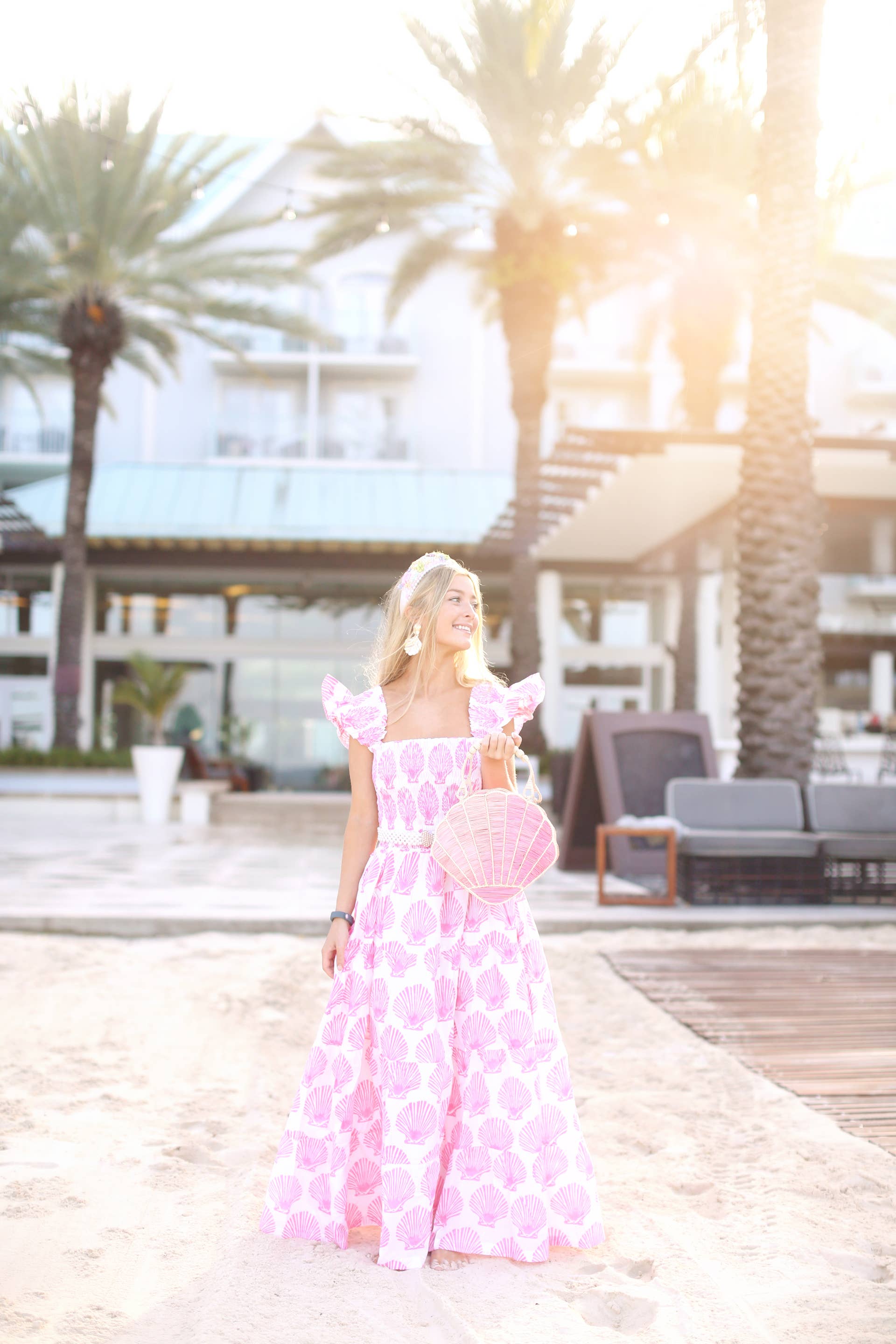 Palmer and Sullivan - Wholesale Dress - Women's - Lara pink shell dress nap style dress1