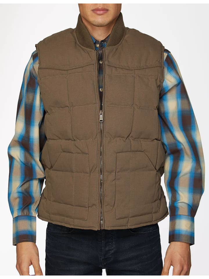 Rodeo Clothing – Engroshandel Vest - Herre – RODEO CLOTHING Herre Western Lærredsvest - 100% Bomuld2