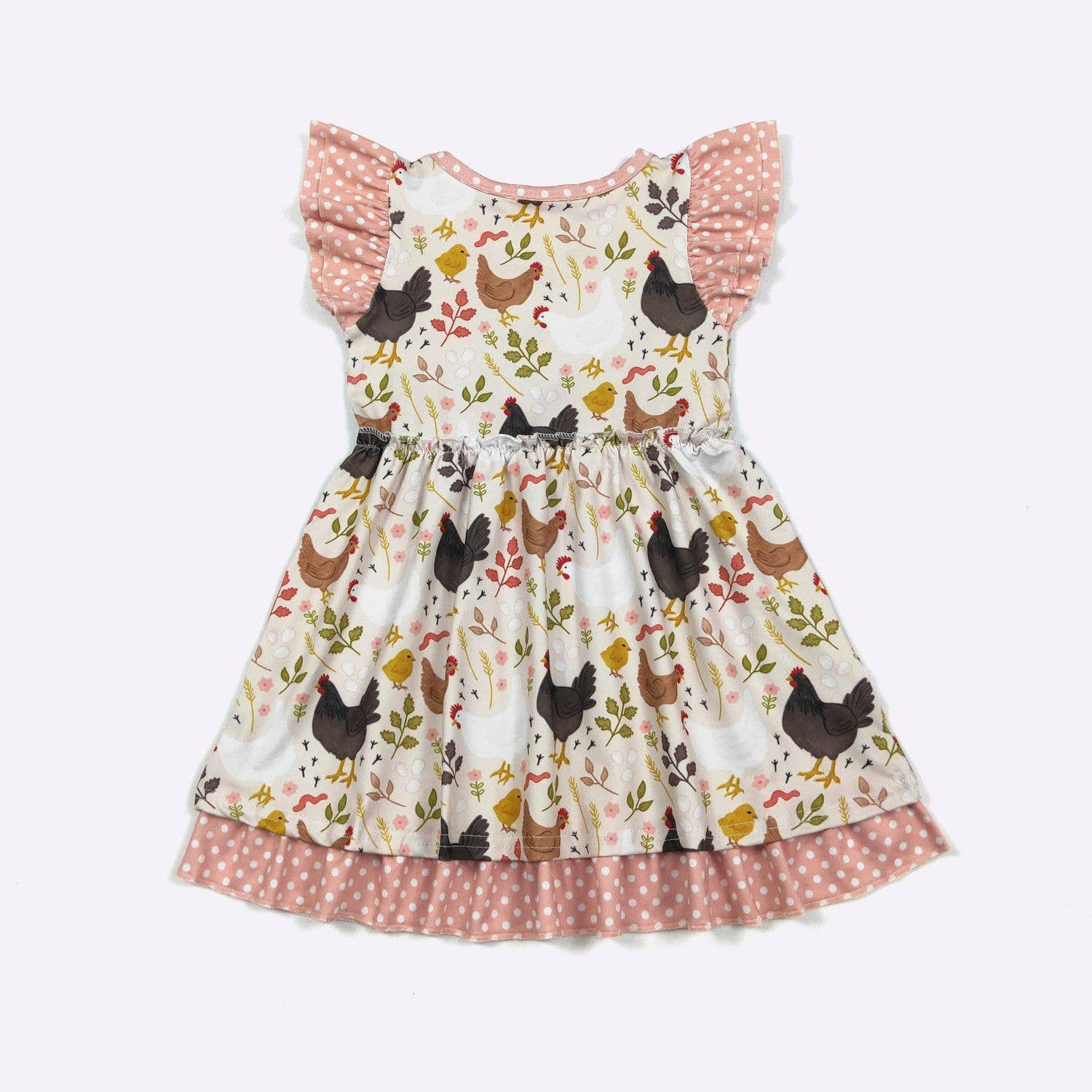 Clover Cottage - Wholesale Dress - Kids - Chicken Chic Girls Dress2