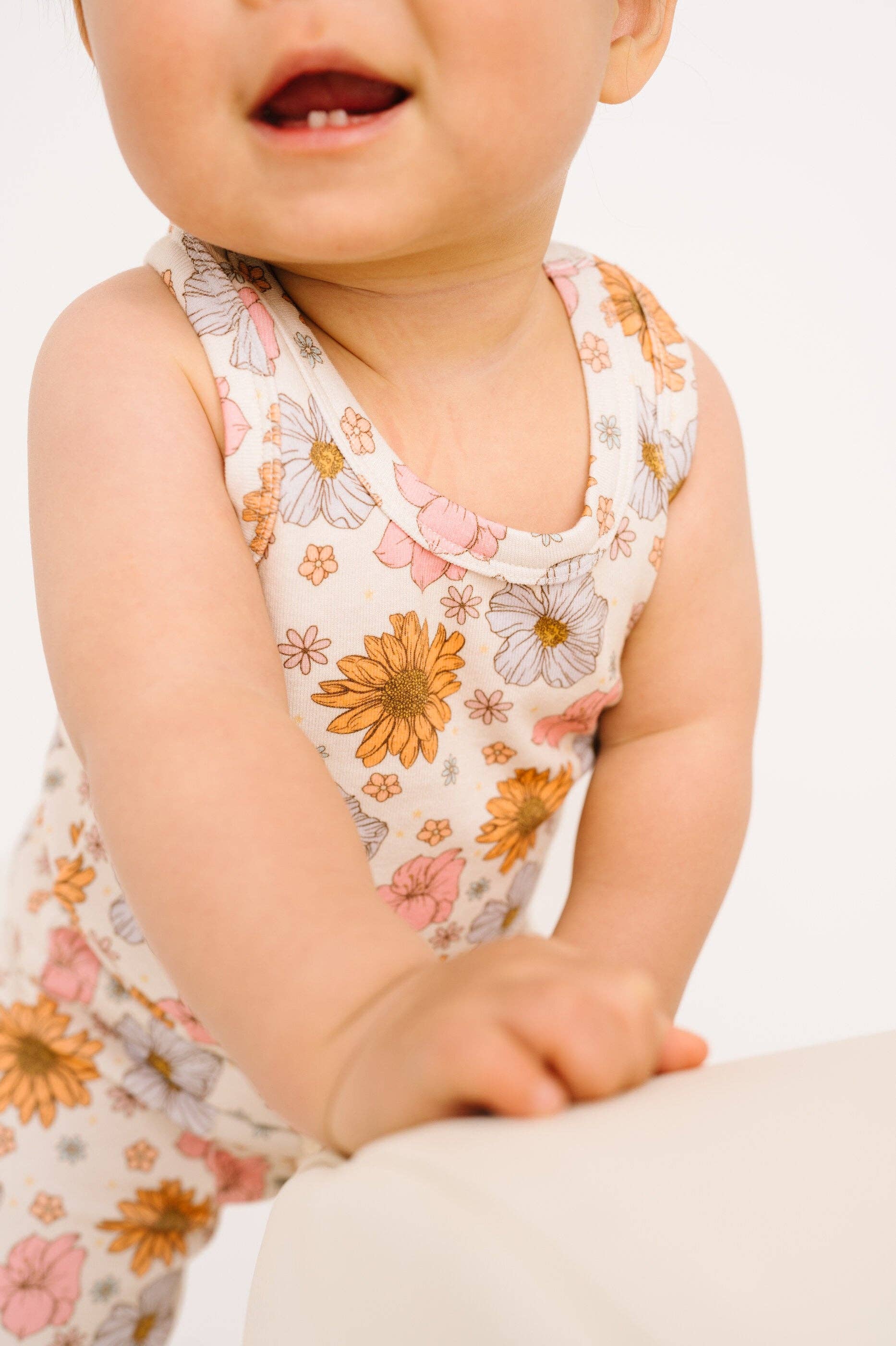 Little One Shop - Wholesale Top & Short Set - Kids - Maybelle Floral Summer Tank Set4