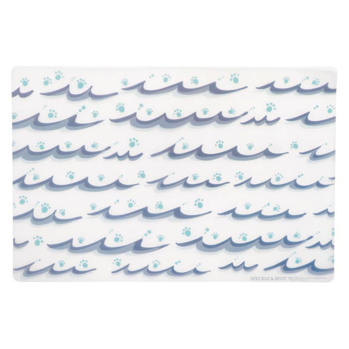 Pet Placemat | Frosted Ocean of Paws for wholesale by Speckle and Spot by Ore’ Originals
