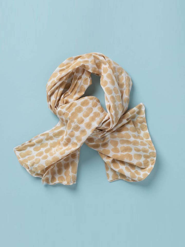 Scarf - Messy Dot Skinny Baked Clay for wholesale by and for Good