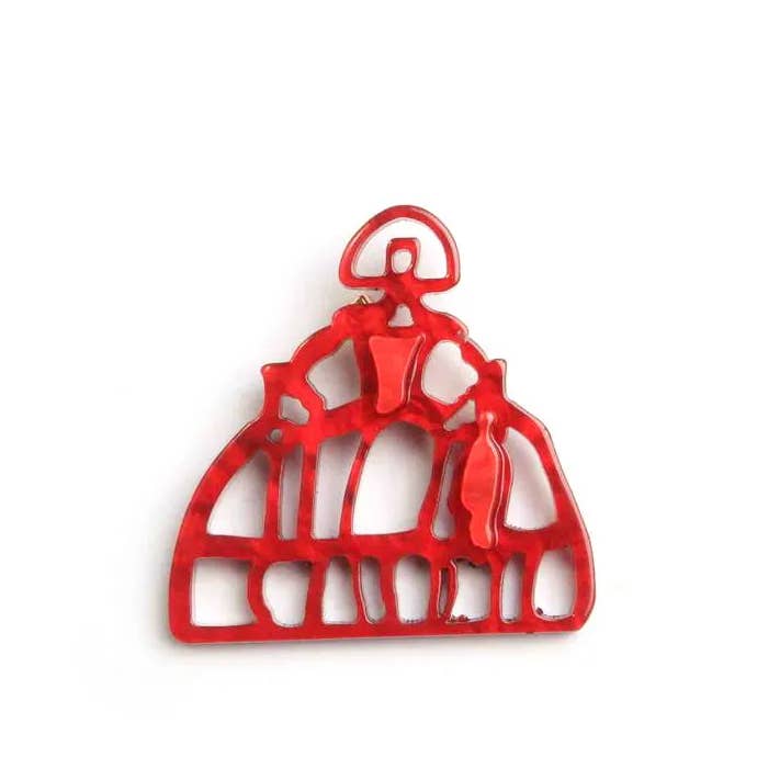 Miss Minna - Wholesale Brooch - Art Lady Brooch 🎨💃2