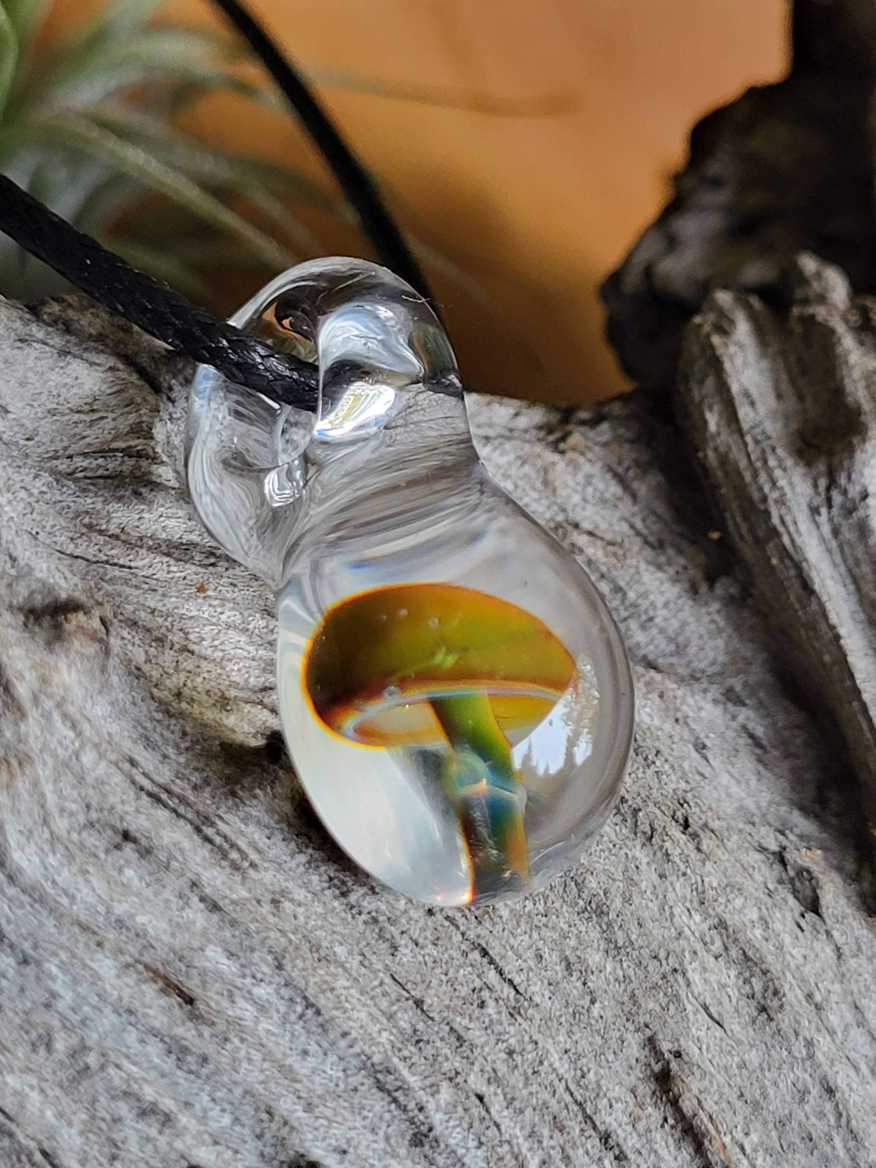 AB Glass Designs – wholesale Hänge-/berlockhalsband – Glass Mushroom Halsband5