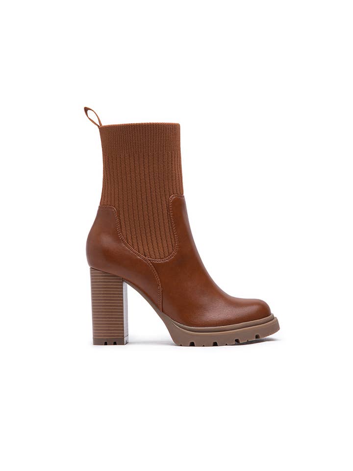 LADY GLORY - Wholesale Booties - Women's - Two-tone heeled ankle boots