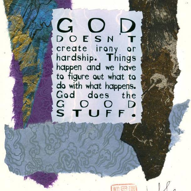 Ampersand Cards - Wholesale Art Print - God Doesn't (Original wall art)