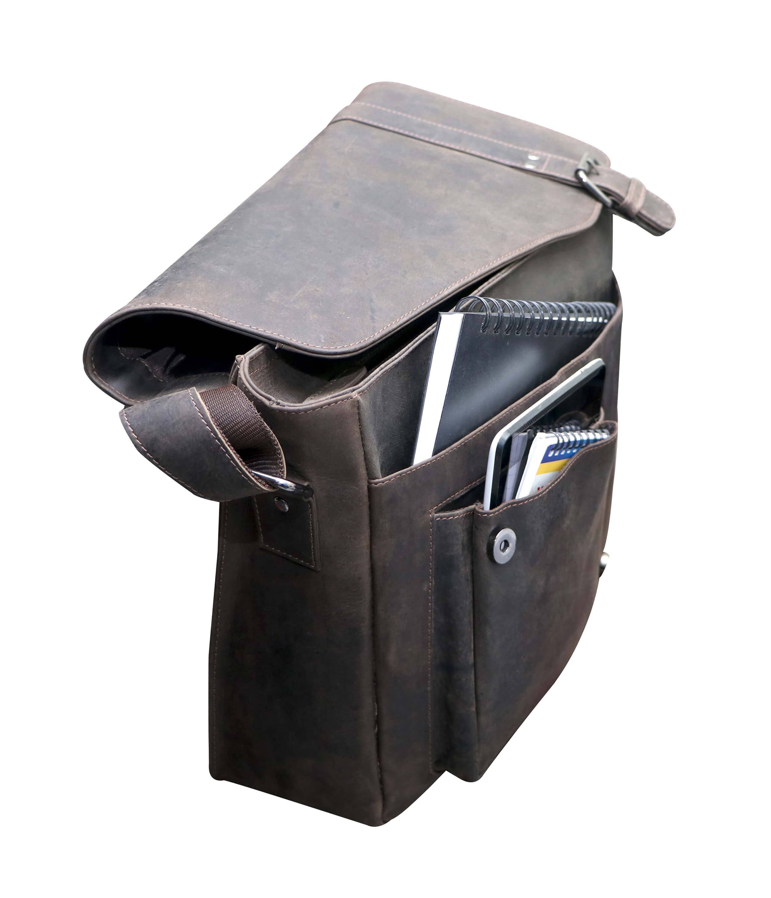 Greenwood – wholesale Kurirväska – Unisex – Greenwood Dexter läderväska för män och kvinnor, passar 14-tums laptop20