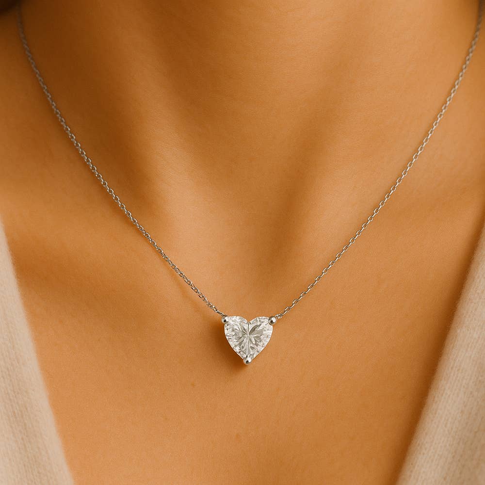 Maya J - Vente Colliers à pendentif - Collier Solitaire en Or 14K avec Diamant de Laboratoire Certifié28
